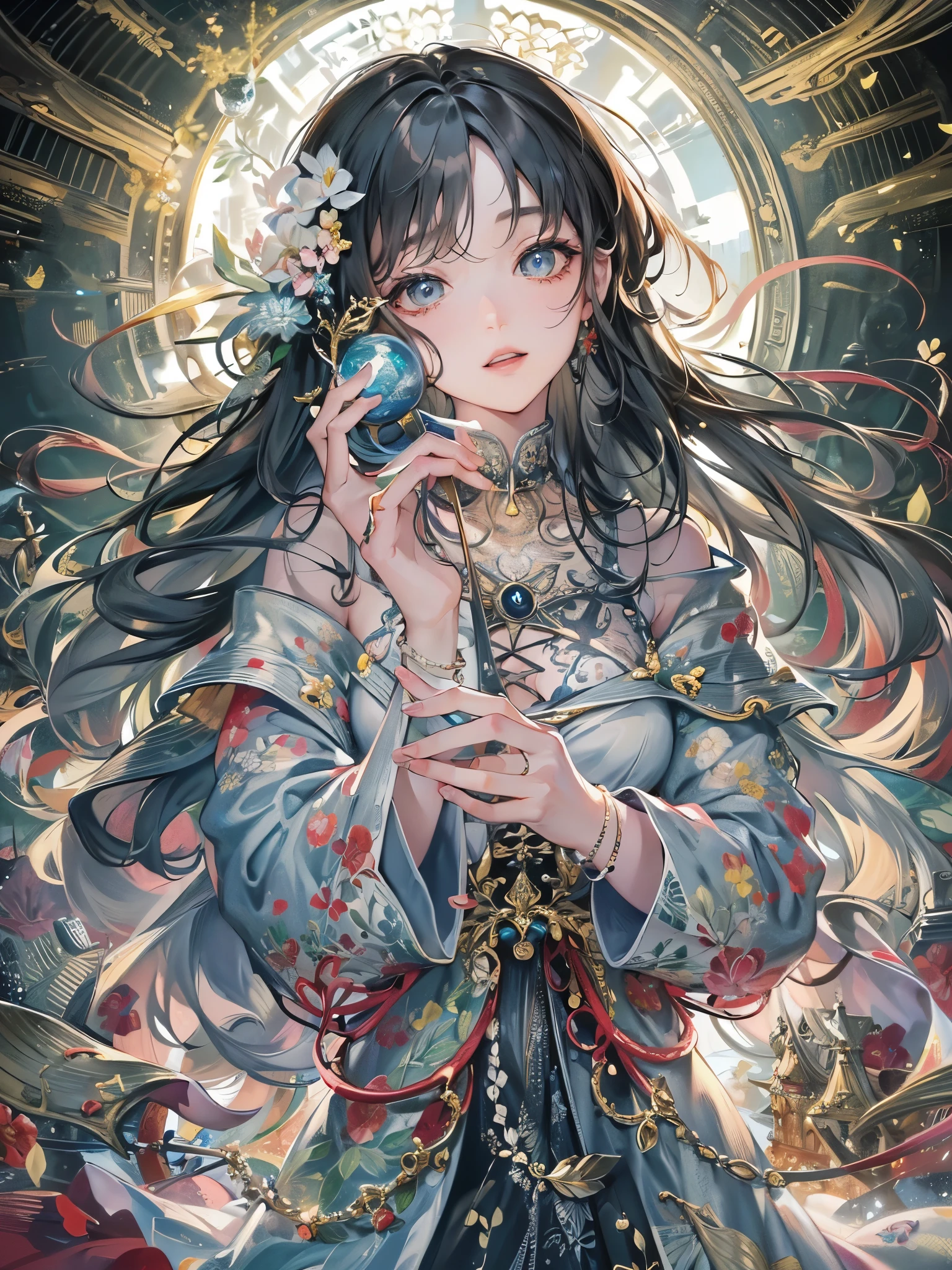 ((highest quality)),(Ultra-high resolution),(Very detailed),(Detailed Description),((The best CG)),(A masterpiece),Ultra-detailed art,Amazing drawing art,(Art with exquisite detail:1.5),