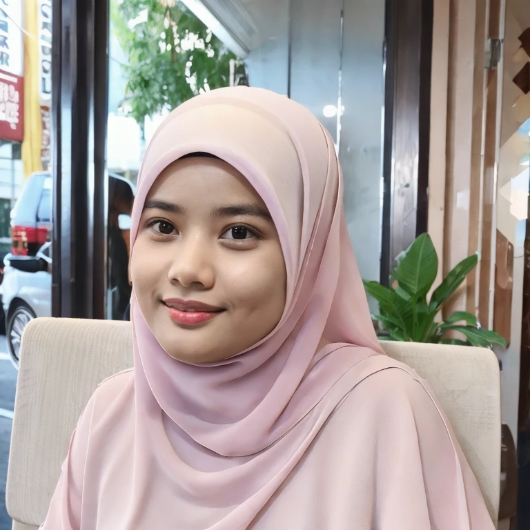 A woman with pink hijab, Realistic, Photorealistic, 8K, Masterpiece, Best Quality, High Definition, Live Action, RAW Photo, Single Woman, Beautiful Body, Big boob, Sexy, naked, NSFW, Married Woman,
