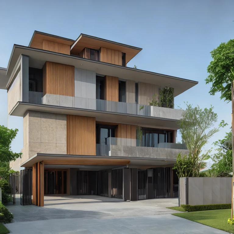 (masterpiece, best quality:1.2), KTHOUSE Villa - Morden Industry,Morden Industry villa