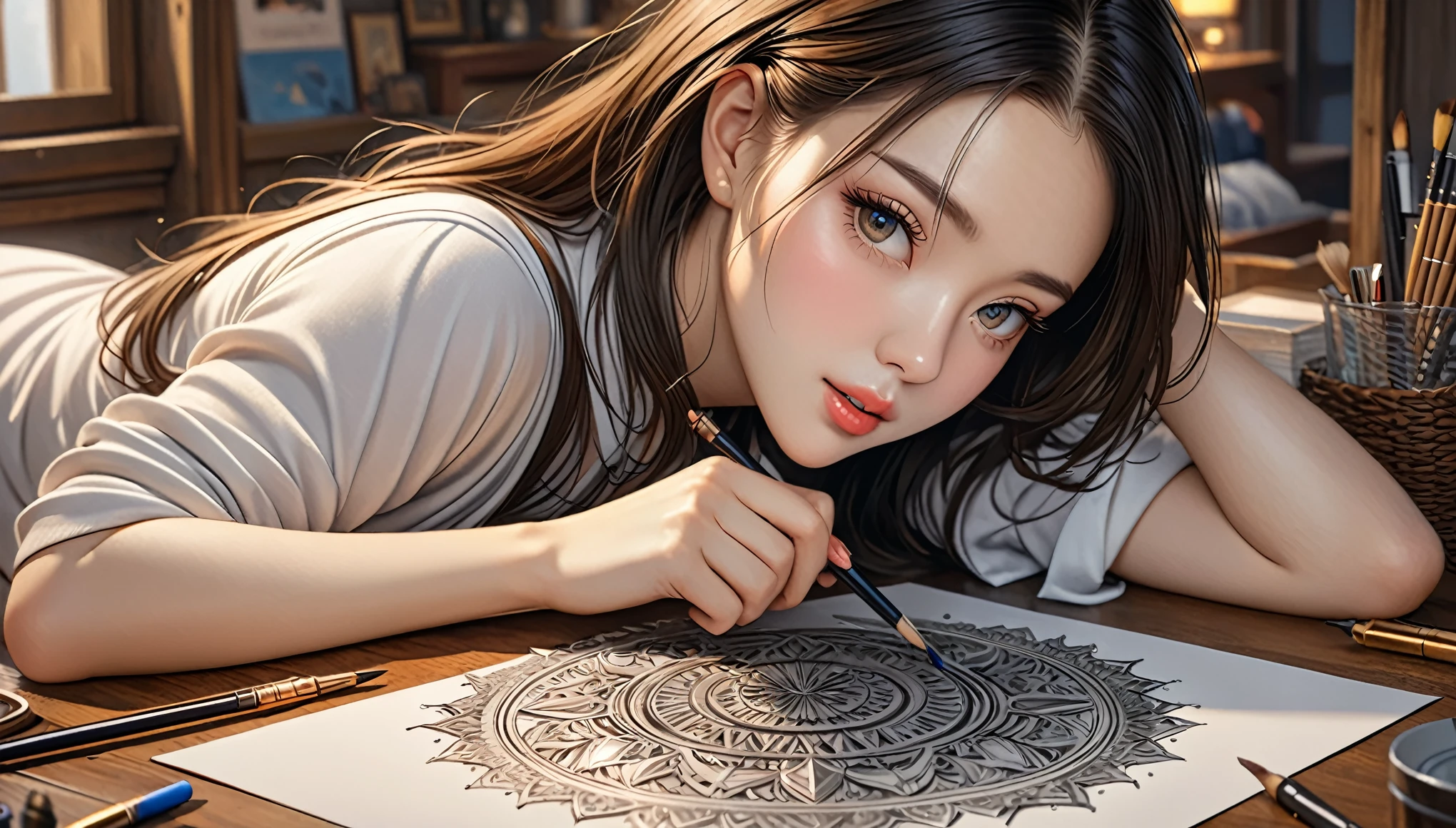 ((highest quality)),(Ultra-high resolution),(Very detailed),(Detailed Description),((The best CG)),(A masterpiece),Ultra-detailed art,Amazing drawing art,(Art with exquisite detail:1.5), 