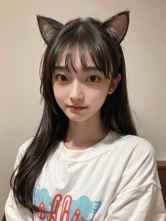 cat, girl,