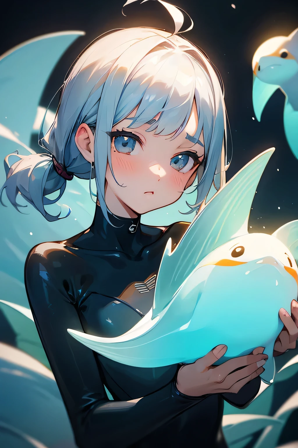 highest quality、High resolution、Detailed Background、(Beautiful face in every detail:1.4)、Anatomically correct、(Draw the usual number of fingers:1.2)、(Detailed facial expressions)、(Detailed eyes:1.2)、(Detailed eyes:1.2)、Beautiful, smooth skin、Teenage beauty、(Highly detailed face:1.4)、Cute color hair color、ponytail、Bobcut、Braided long hair、Wavy Hairstyle、well-groomed eyebrows、Aquarium、Full Coverage Swimsuits、Wetsuits、Vulcanisuit、Cowboy Shot、

Aquariums often have penguin exhibits.、
The penguins&#39; swimming and diving movements underwater are particularly adorable.、
Watching the penguins play in the water is so cute and heartwarming.、

The aquarium may have a touch pool.、
There you can touch creatures such as sea stars and rays.、

Many aquariums regularly hold dolphin shows, which are fun events for both adults and children.、
Dolphins&#39; advanced tricks and jumps、I am fascinated by their cuteness as they watch the underwater dance.、

In the jellyfish exhibit, the colorful jellyfish swimming gracefully can be seen as both fantastical and adorable.、The jellyfish, especially when illuminated in a dark space, are beautiful and adorable.