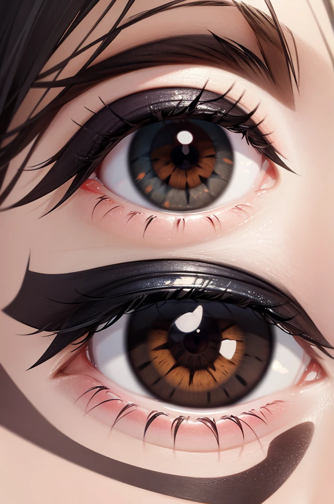 brown eye pupil
