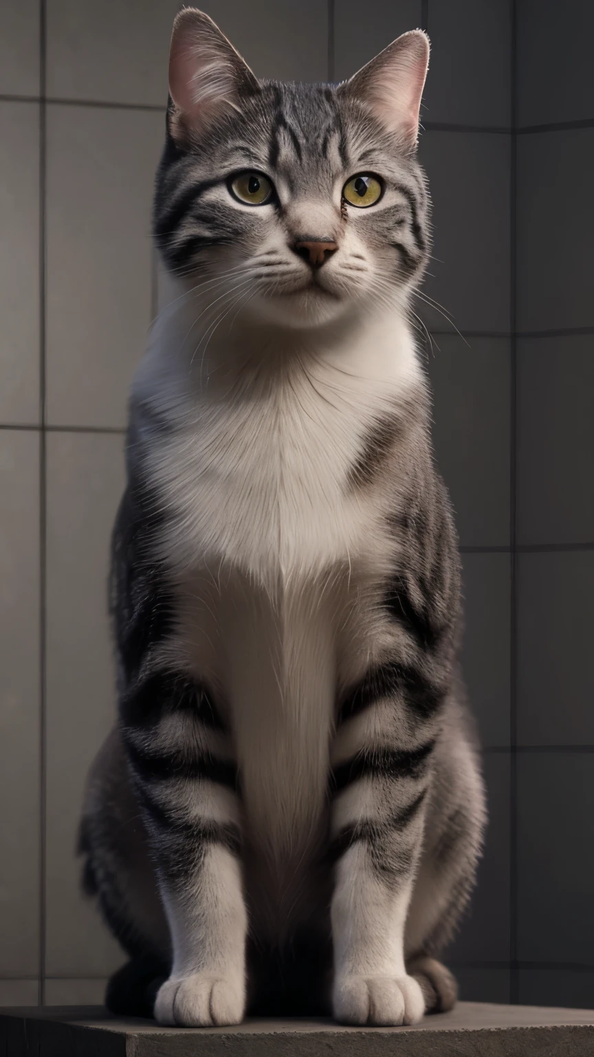 Beautiful cat, Realistic, Super detailed, Intricate details, 8k, Very detailed, Volumetric, High resolution, Realistic, Unreal Engine, 16k, (((Clear focus))), Octane Rendering, highest quality, RAW Photos, Structure of the film, Ultra-realistic, Scottish Fold