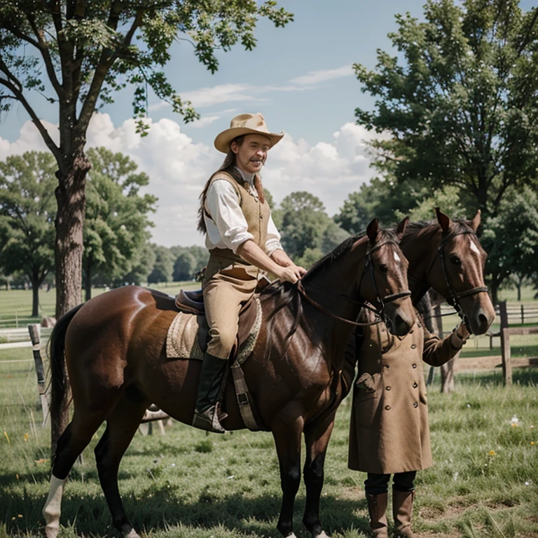 Peasants pointing to the owner of the pasture 