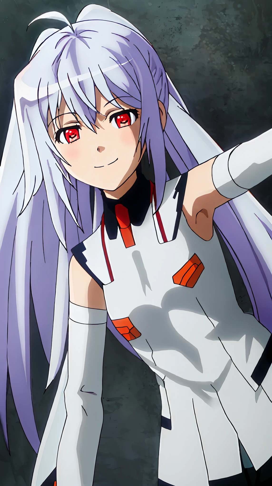 best quality, masterpiece, highres, solo, {isla_plasticmemories:0.90}, 1girl smile 