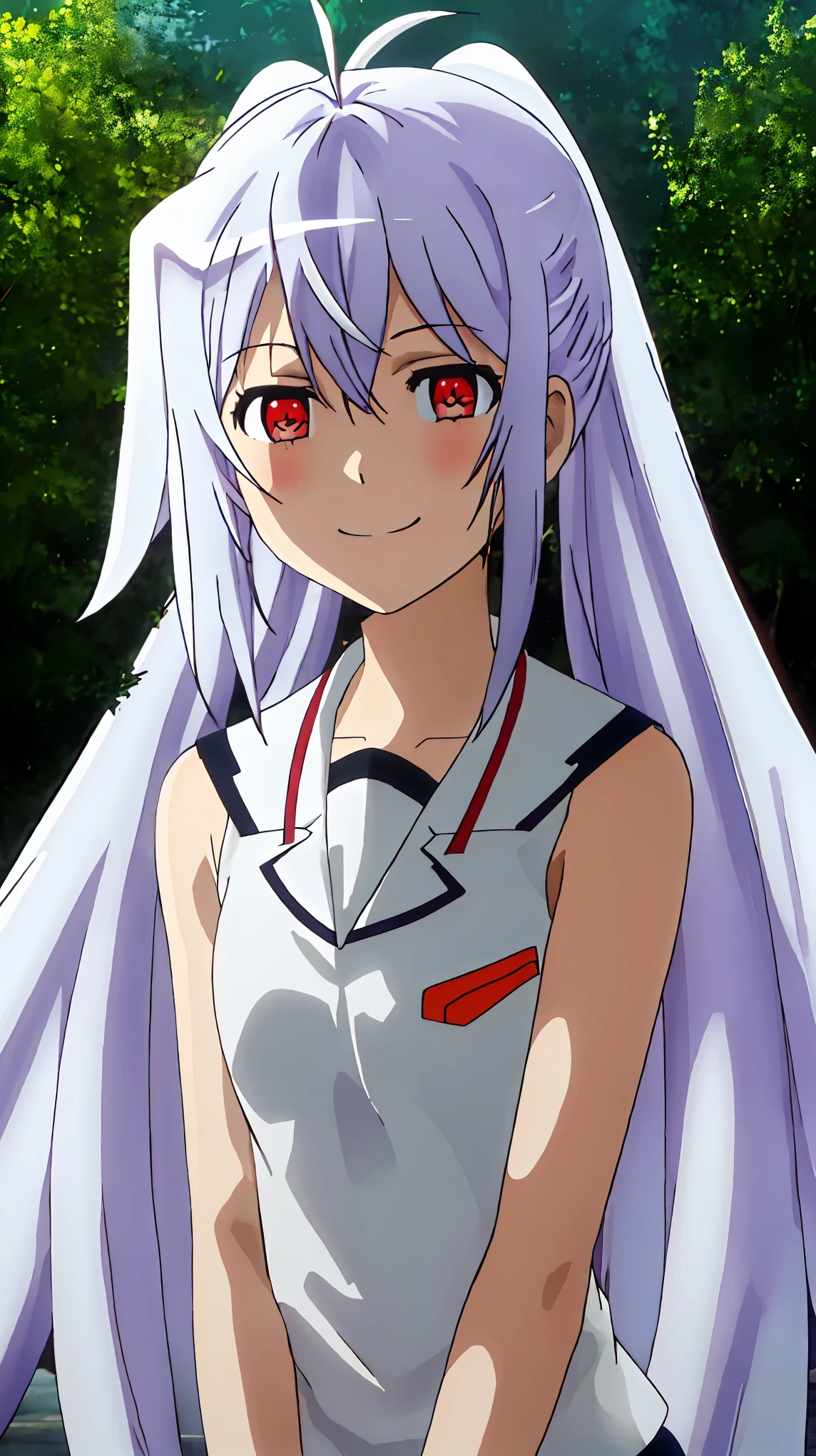 best quality, masterpiece, highres, solo, {isla_plasticmemories:0.90}, 1girl smile 