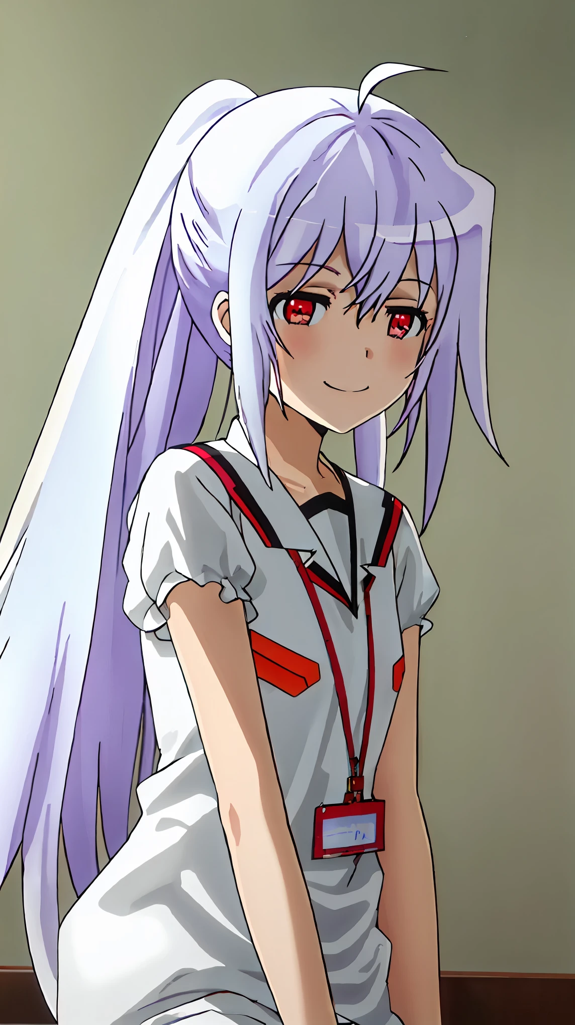 best quality, masterpiece, highres, solo, {isla_plasticmemories:0.90}, 1girl smile