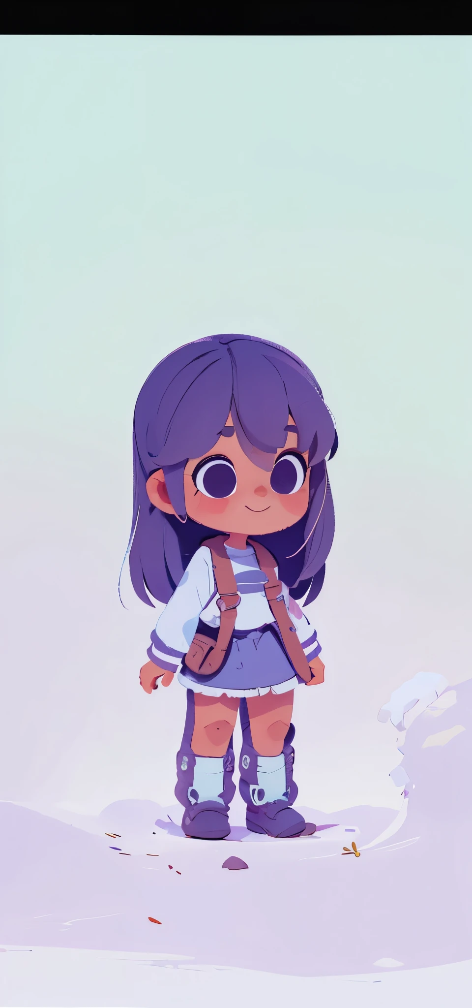 Cartoon, personagem 3d, altamente detalhado, ultra perfeito. Uma garota, 1girl, cabelos lisos, lilac, olhos azuis, pele clara, 8 anos, magra, fofa.