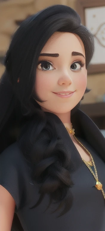 Uma mulher branca de cabelo castalho, com piercing no nariz estilo pixar, alta qualidade, melhor qualidade. 