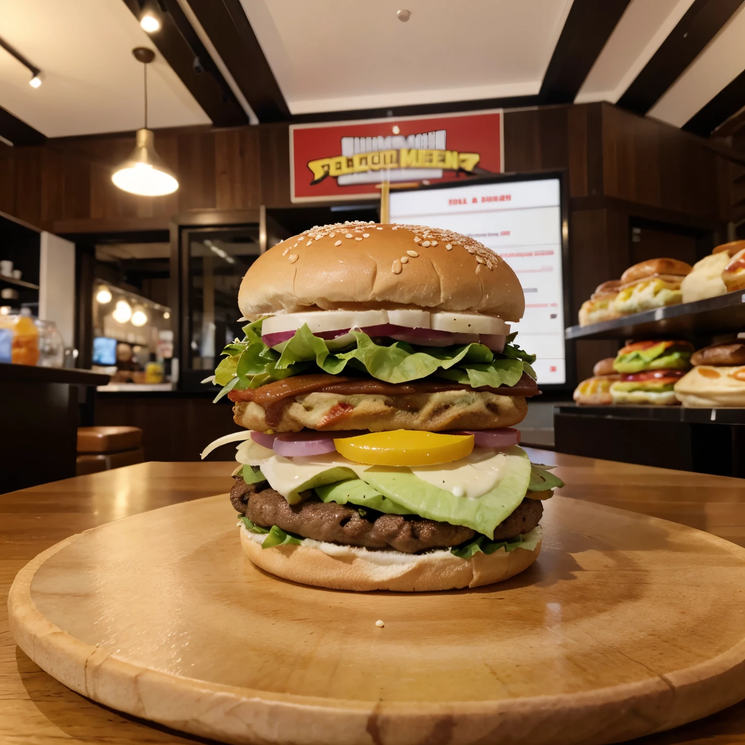 Publicidade para hamburgueria