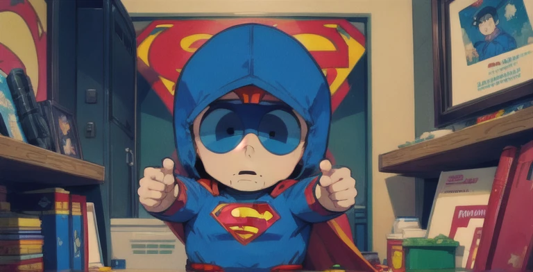 superman , southpark, gun, drugs