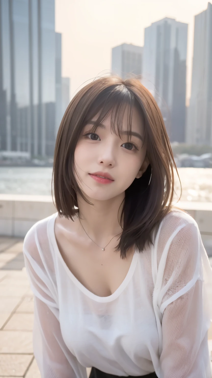 Mix 4, The 20th, alone, length_hair, Nanase Nishino, Haruka Kaki, Photo album, (8k, Raw photo, highest quality, masterpiece:1.2), (Realistic, Realistic:1.37), Professional Lighting, Photon Mapping, Radio City, Physically Based Rendering