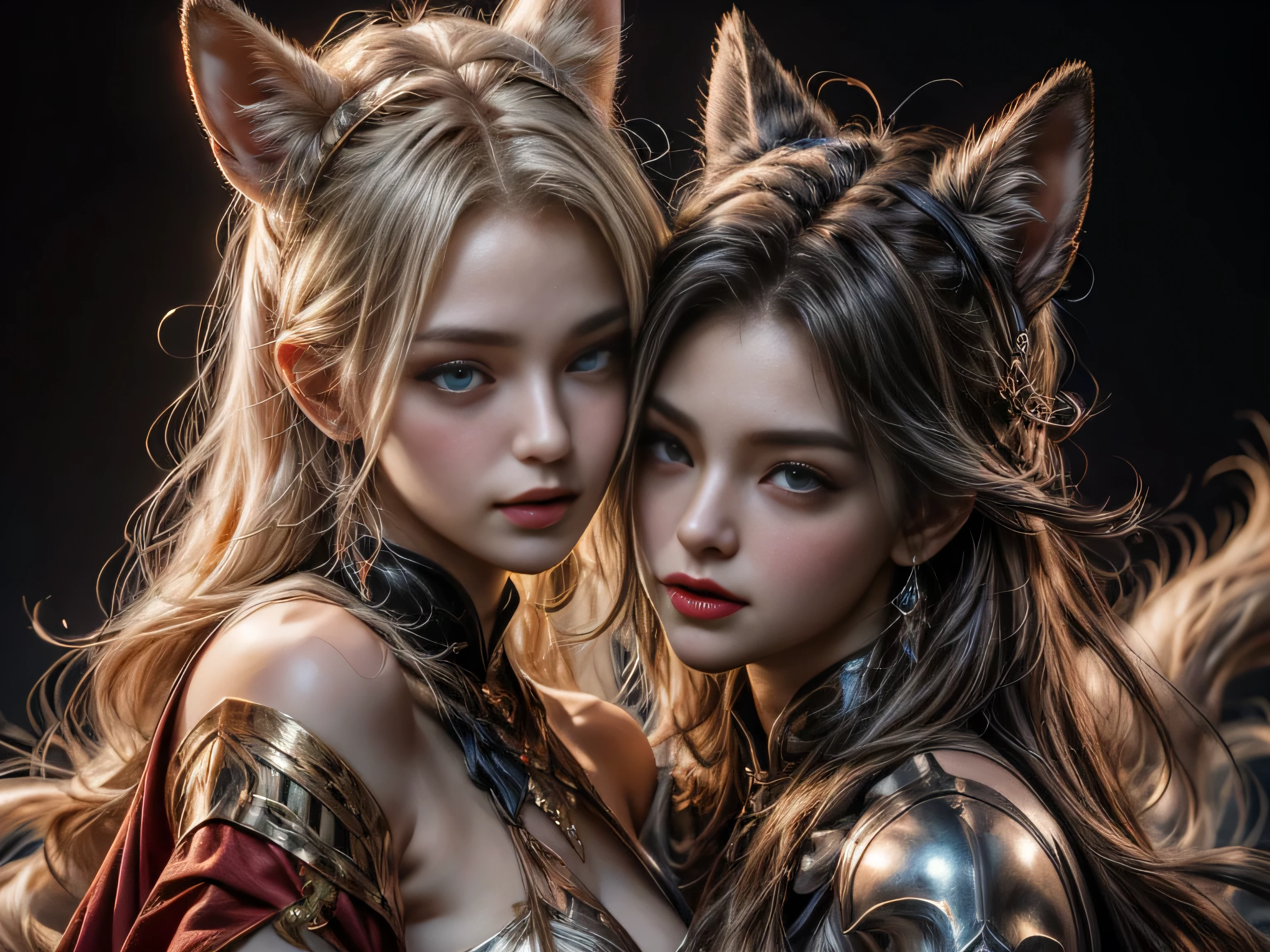 image of a man and woman kissing couple, digital painting by Ren Renf, Tumblr, fantasy art, xianxia fantasy, fox fantasy love, gorgeous art, love concept art, sha xi, 8k)), high quality fanart, chinese fantasy, beautiful art, lung, fan art, beautiful avatar pictures, Cai Xukun, 8k character details, high quality anime art, high quality illustration, detailed anime wallpapers, detailed anime art, hyper realistic, elegant, high quality realistic anime art, ((Finely drawn eyes)) [Perfectly detailed eyes((Beautiful eyes like jewels) drawn in great detail)[clearly drawn pupils]],[eye light[Precise eye lighting]],[long and beautiful eyelashes],[precisely drawn hair [Beautiful and shiny hair, detailed]], (Perfect hand-detailed [Beautiful fingers without damage [beautiful nails]]), (perfect anatomy (perfectly balanced proportions)) [[Full-length portrait]], [perfect color coordination (Accurate simulation of the interaction of light and materials)],([Precise detail](detailed, high)),[Visual art that tells a story],((highest quality)high [[High density drawing]])(4K quality)