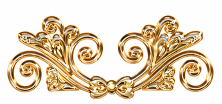a gold and silver brooch with spirals and pearls, ornamentado gold, filigrana dourada, filigrana de ouro, ornamentado, arabescos, golden decoration, gold trim, ornamentado with gold trimmings, gold trimmings, intrincados elementos dourados, golden trims, ornamentado gold border, adornos dourados, gold ornamentado jewely, ornamentado and flowing, rococo ornament melhorar qualidade perfeito sem pixelados 