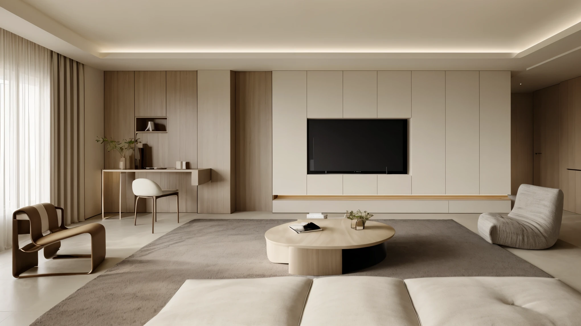 Interior design, ohty_cream_style, livingroom, masterpiece