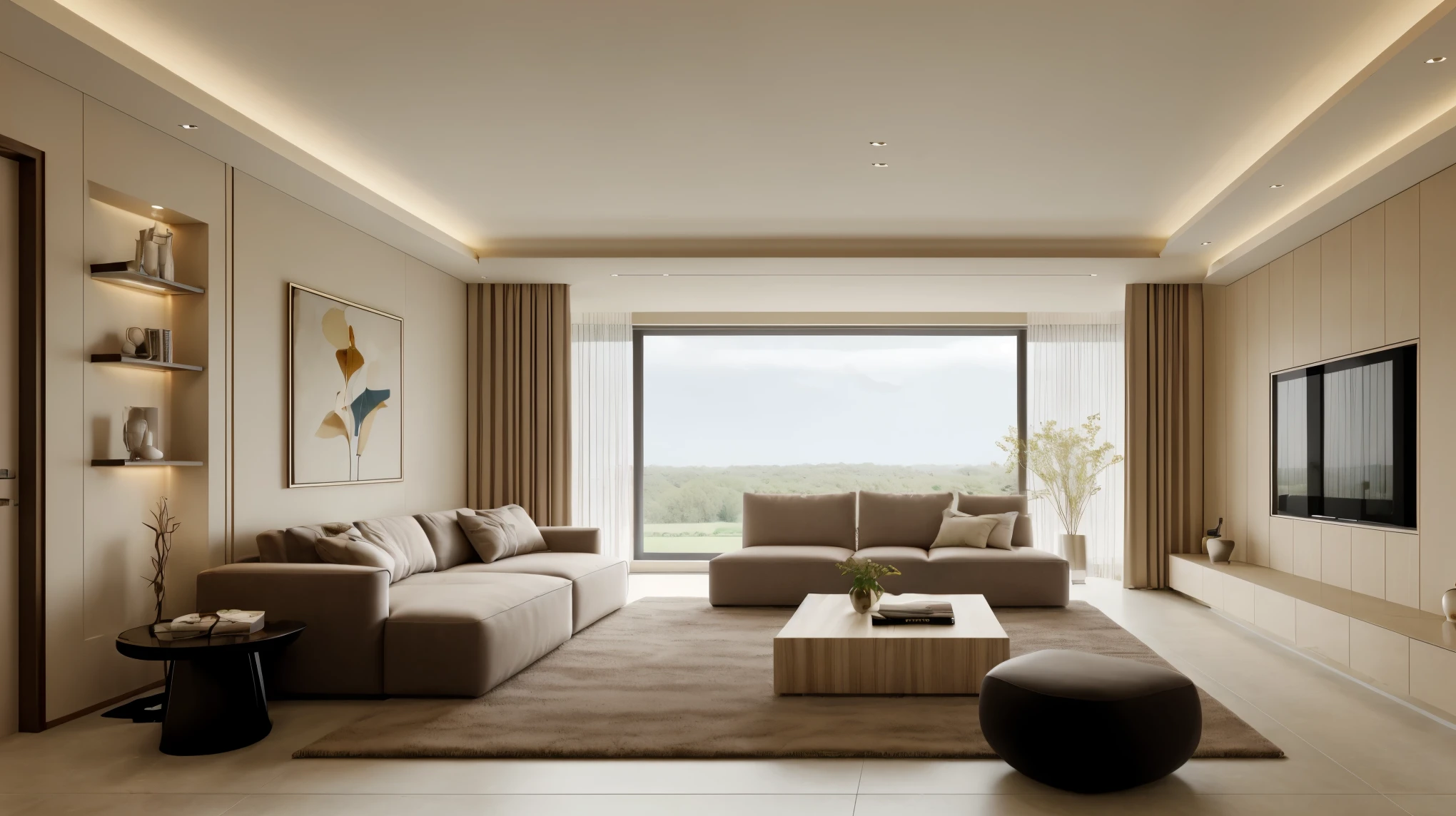 best quality, masterpiece, Interior design,ohty_cream_style,livingroom, 