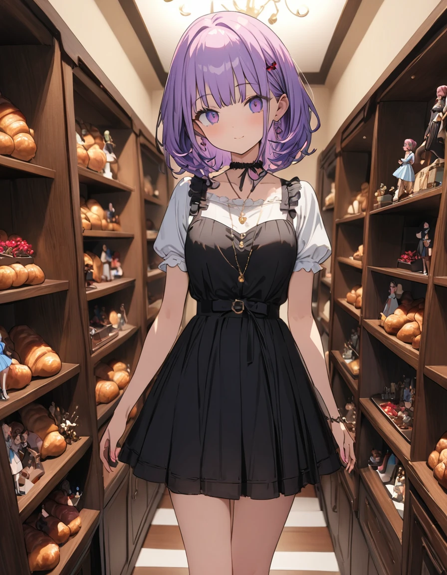 (Background Blur),(A living room with a bright atmosphere thanks to the sunlight)、Daytime、(ゆったりできる柔らかい素材のソファーに座りChocolate cornetを食べている:1.4)、(1 girl)、(Wavy short hair、Purple Hair) 、(Chocolate cornet:1.2)、(Girly Fashion)、(((girly style))),((figure、High quality 8k))、indoor、(highest quality、masterpiece、High resolution、detailed)、animeスタイル、Flat Style, BREAK,flat color, flat shading、extremely detailed、eyes shining  colors illuminated light, Delicate and beautiful face, (The Shining), Best lighting, Best Shadow、High saturation,Dynamic Angle、Moe anime official art、anime、Warm and soft atmosphere