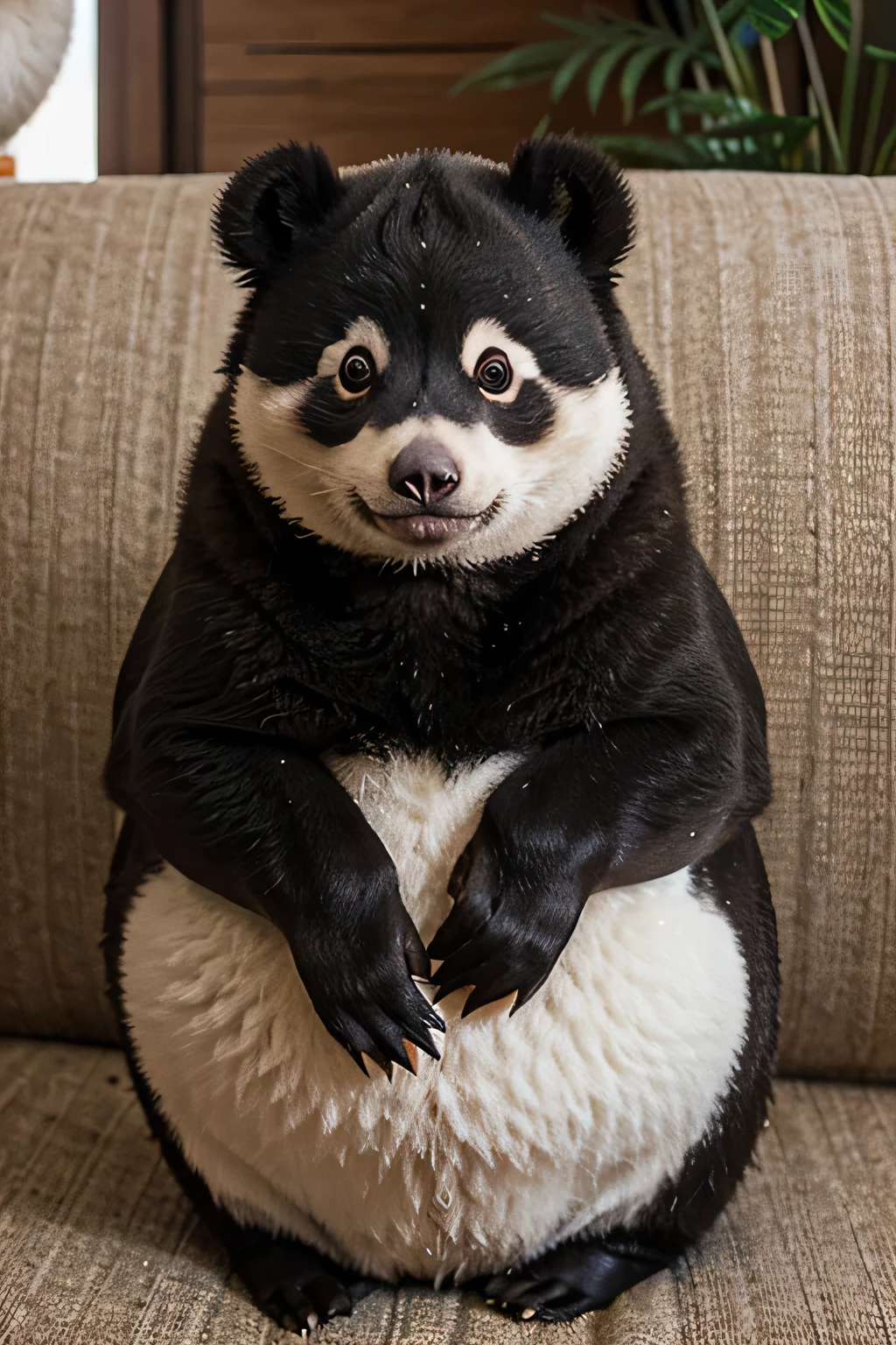 haz un pinguino mamado de madagascar que este matando a un panda, a un leon y a un tiburon