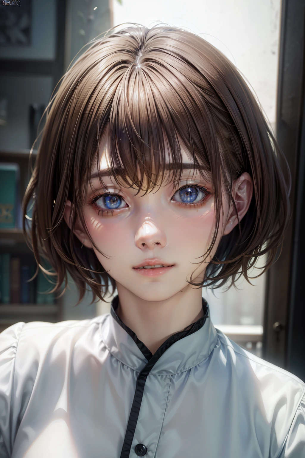 (NSFW:-1), (masterpiece:1.3), (8k, photorealistic, RAW photo, best quality: 1.4), 
(1boy), beautiful face, (realistic face), 
beautiful hairstyle, (short hair :1.5), 
realistic eyes, beautiful detailed eyes, 
(realistic skin), beautiful skin, 
(blouse), 
absurdres, attractive, 
ultra high res, ultra realistic, highly detailed, 
golden ratio, 
