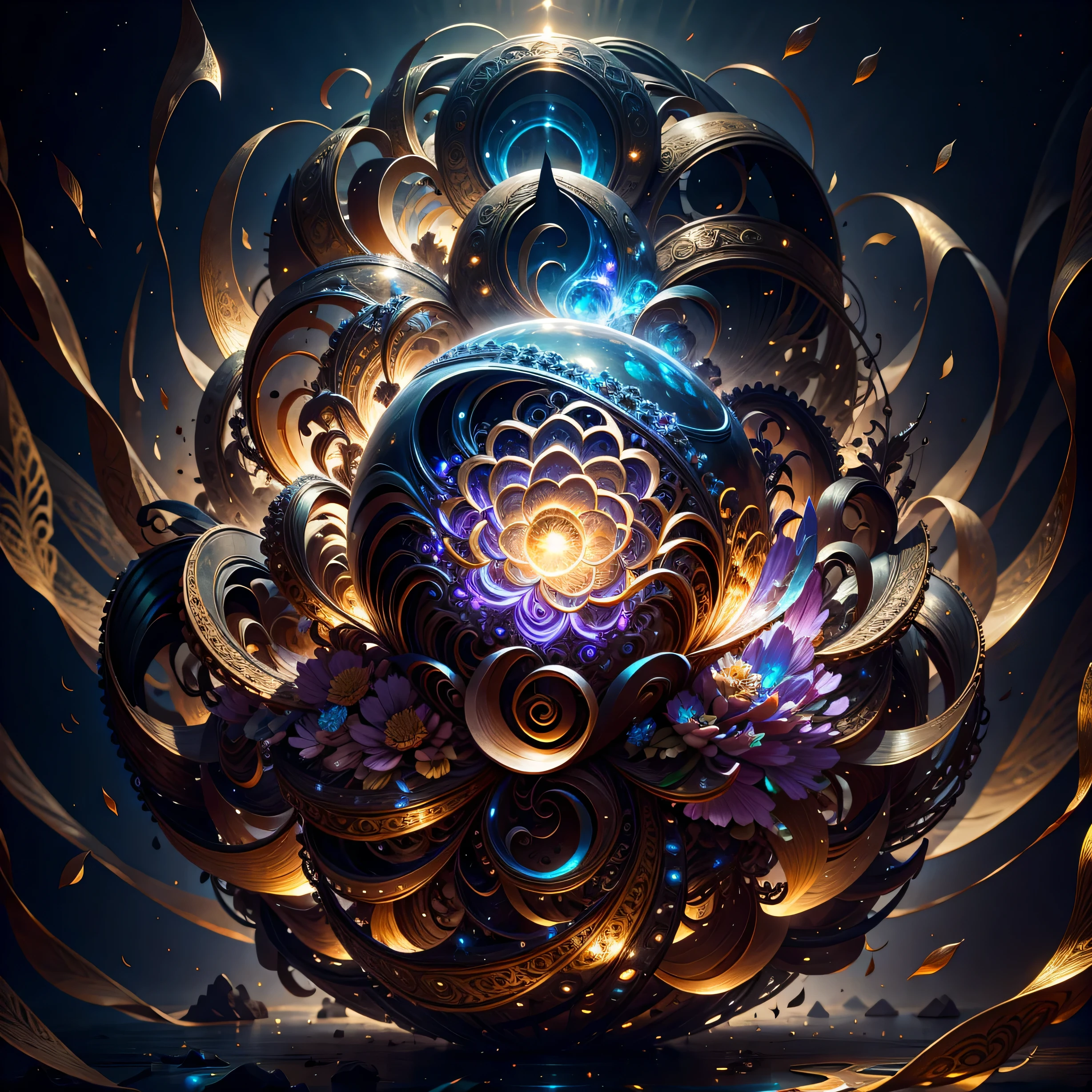 Highest image quality, ultra high definition, masterpiece, flower of life, Enlightenment, koy fish, golden dragon, light and shadow, particle light, particle special effects, Bioluminescence, beautiful romance, beautiful, dream highest quality, ultra high definition, masterpiece, exquisite CG, exquisite details, rich picture layers, beautiful, perfect details, best quality, highest image quality, high resolution, high definition, 16k, 8k, UHD, HDR, HD,--v5,--ar