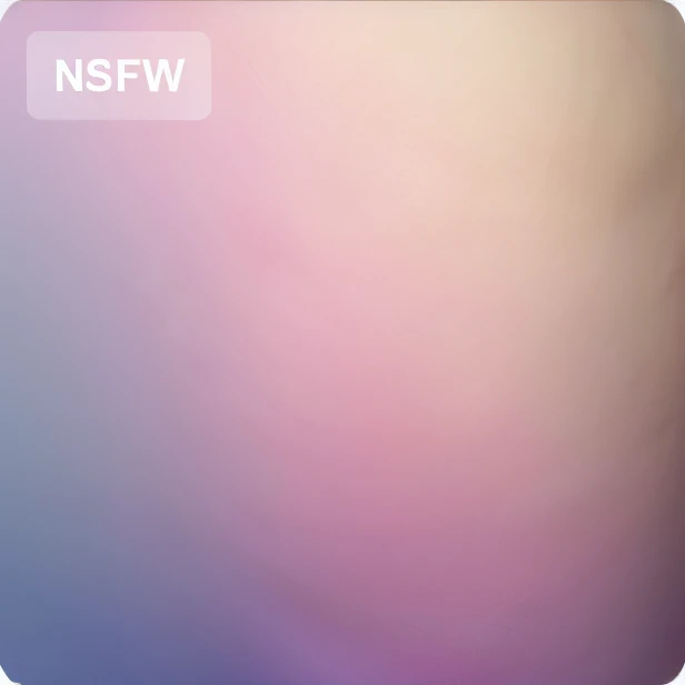 A really busty girl with a hourglass body with a volputuous figure. Wearing underwear and her nipples are hard and puffy. She has a bubble huge ass. Her skins asre shiny and in a room with some rgb lights on purple
