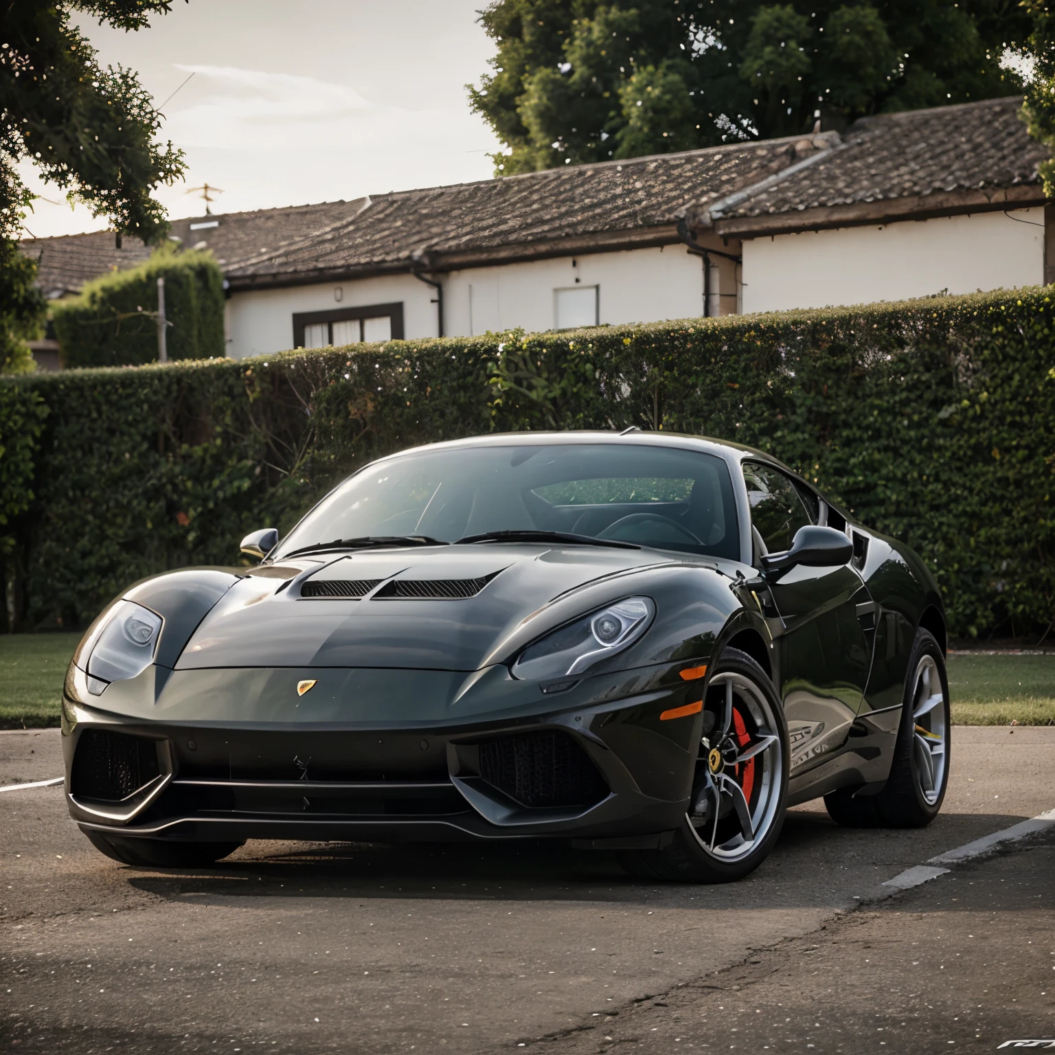 Crie um carro cooper inspirado nas linhas de design de carros antigos da Ferrari, Lamborghini, Porsche, karma guia.