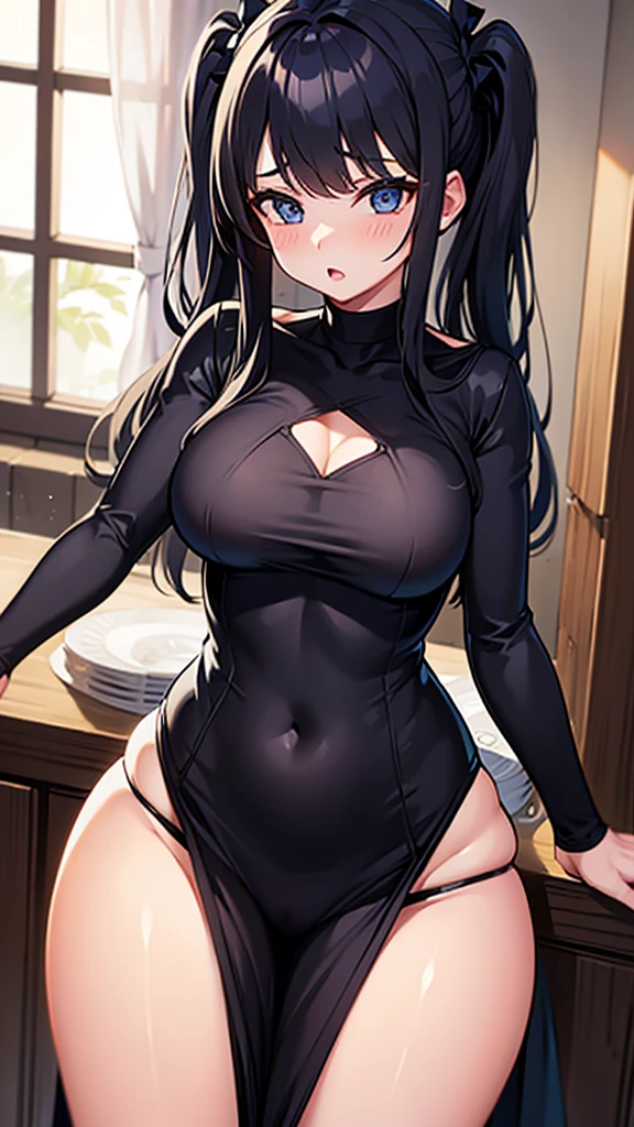 Girl in extremely tight dress
