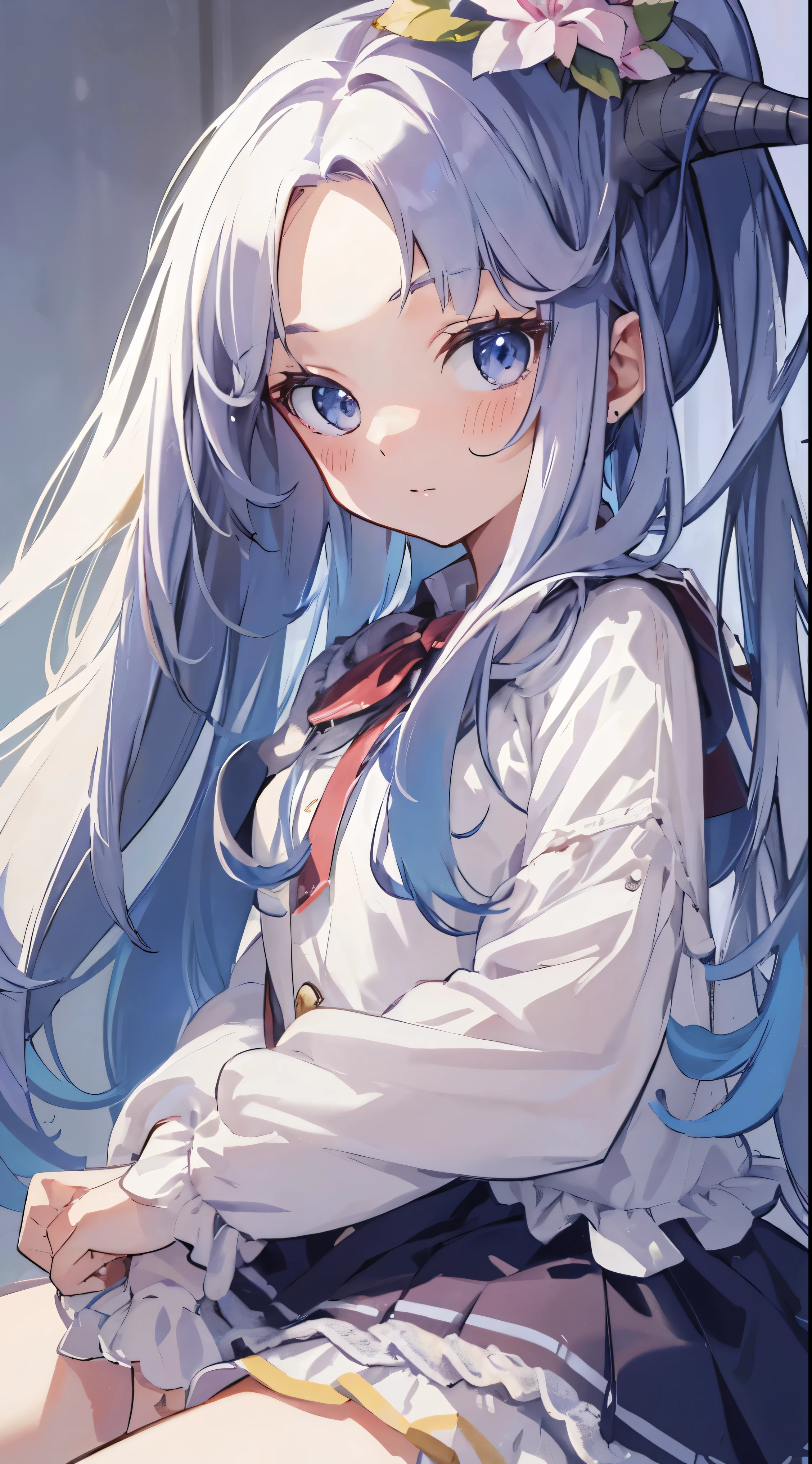 Masterpiece、Highest quality、highest quality、 ((((Petite))))、Shiny hair quality、Small face、Super detailed, beautiful, wide eyes、Ultra-detailed, clear and beautiful faces、(cute illustration:1.2), High-resolution, ultra-detailed, best quality, embarrassed、Thighs
