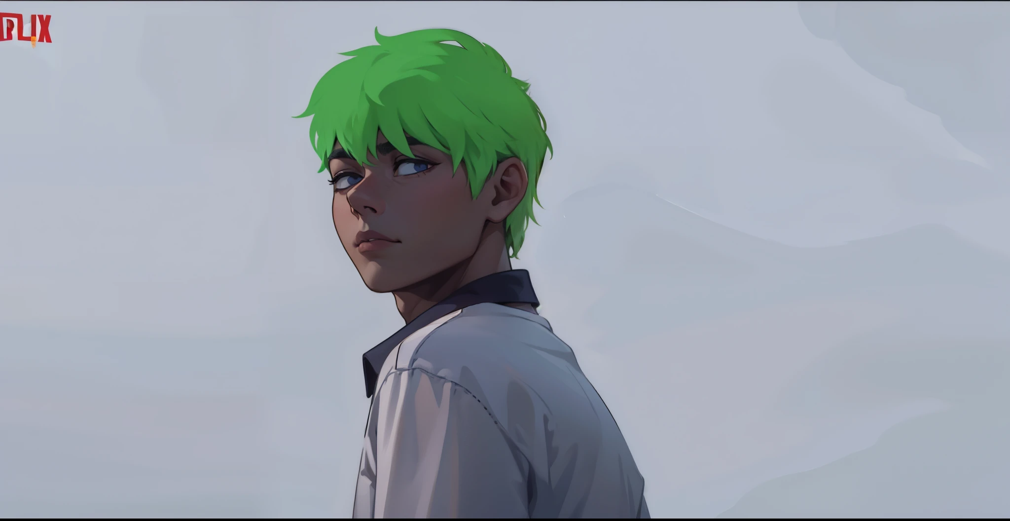 cute young male 20 years old sad