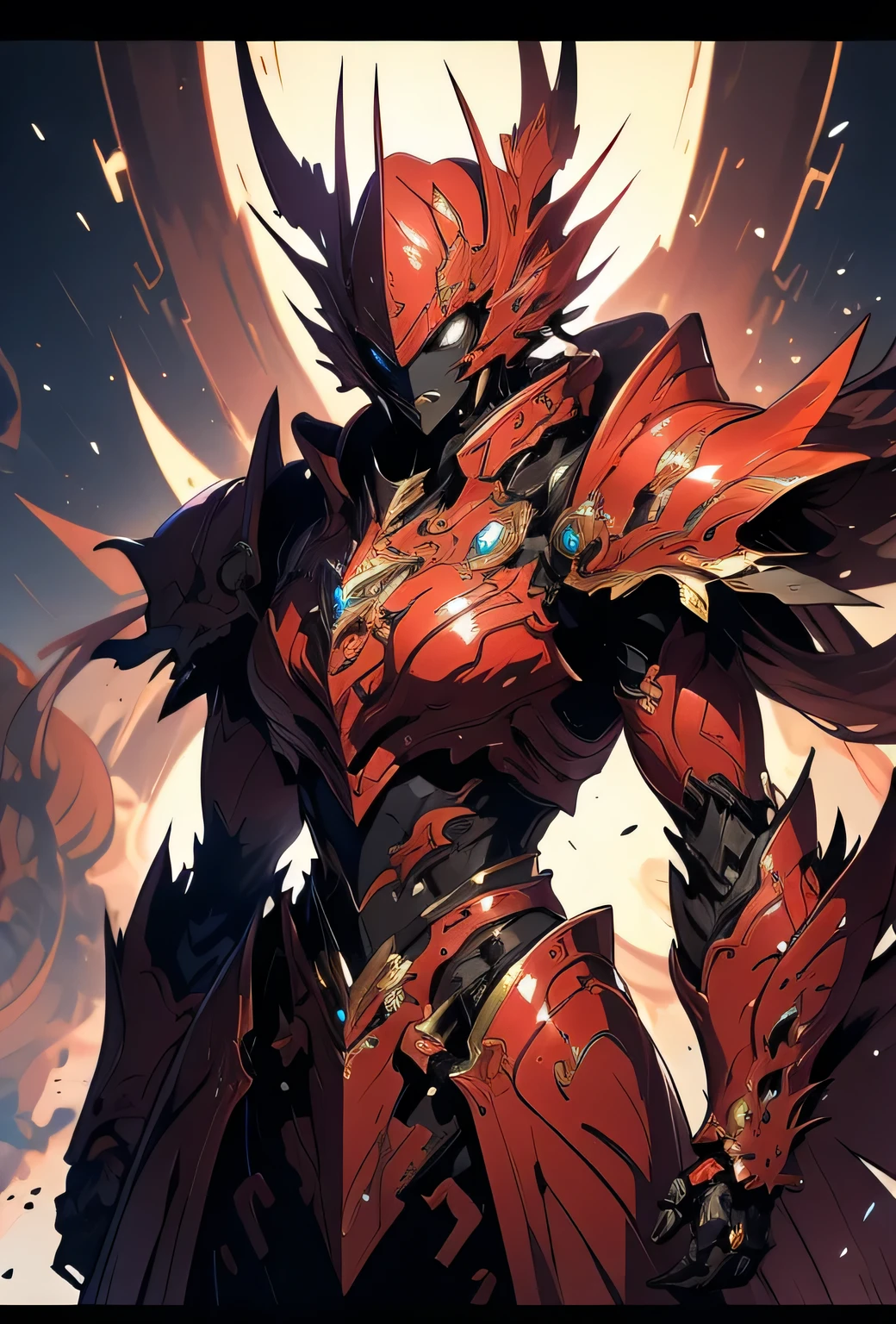 Anime, Garnet armor , 8k resolution, highly detailed, anatomically correct, sharp image, digital painting, concept art