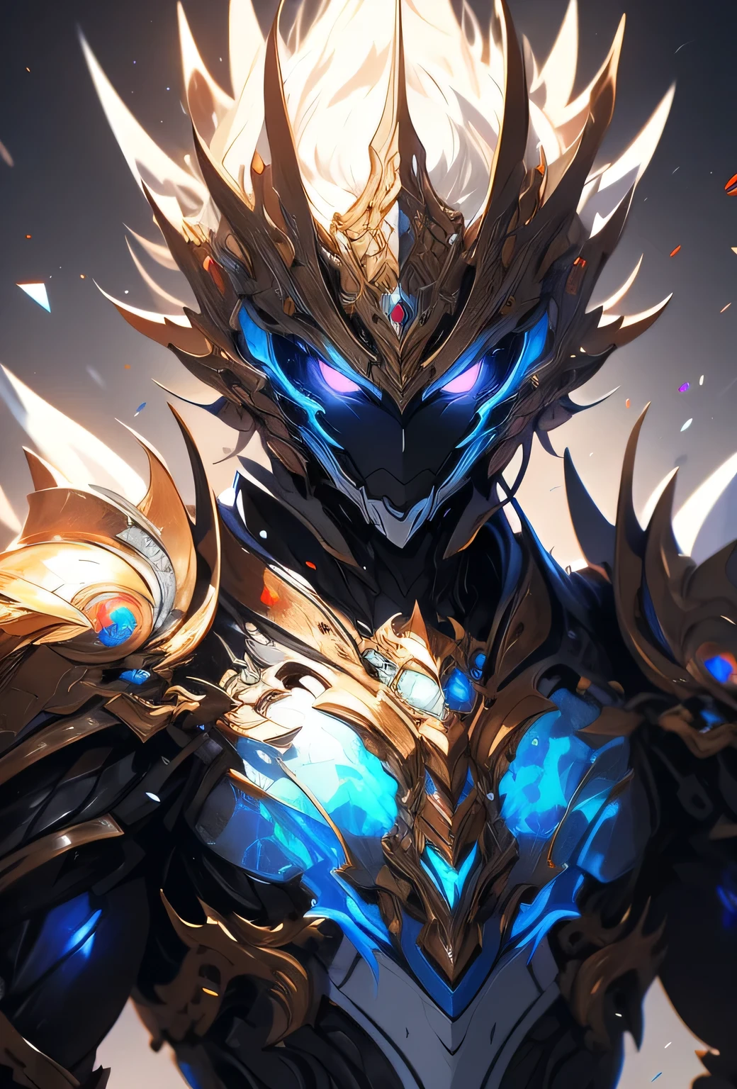 Anime, Opal armor , 8k resolution, highly detailed, anatomically correct, sharp image, digital painting, concept art