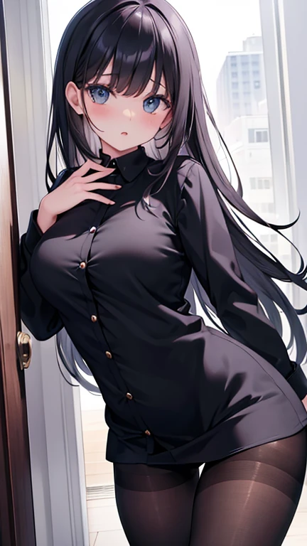 Masterpiece、Highest quality、highest quality、Black Hair、Shiny hair quality、Small face、Girl、Sitting、Super detailed, beautiful, wide eyes、Ultra-detailed, clear and beautiful faces、(cute illustration:1.2), High-resolution, ultra-detailed, best quality, embarrassed