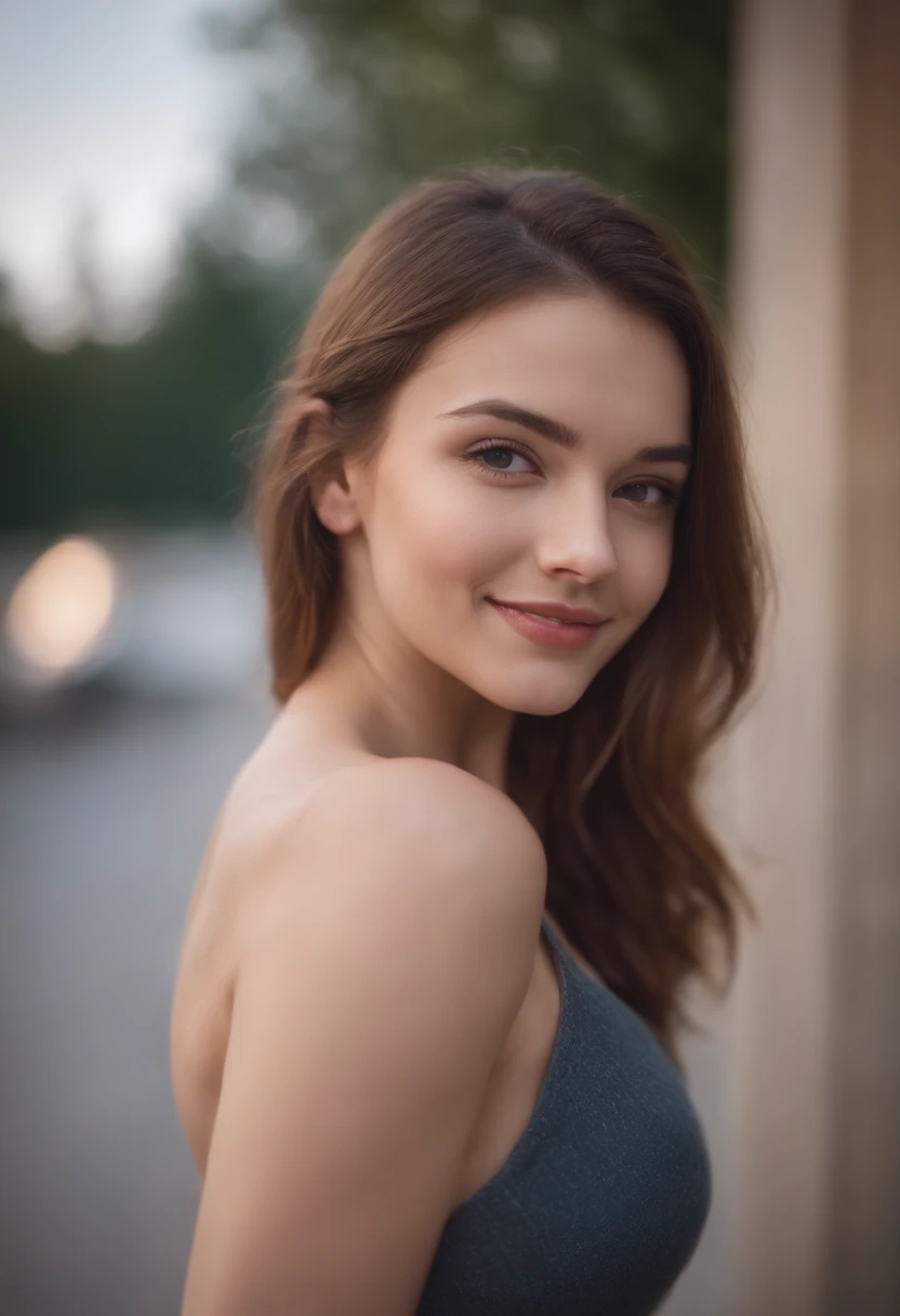 Sexy girl looking at me and smile
