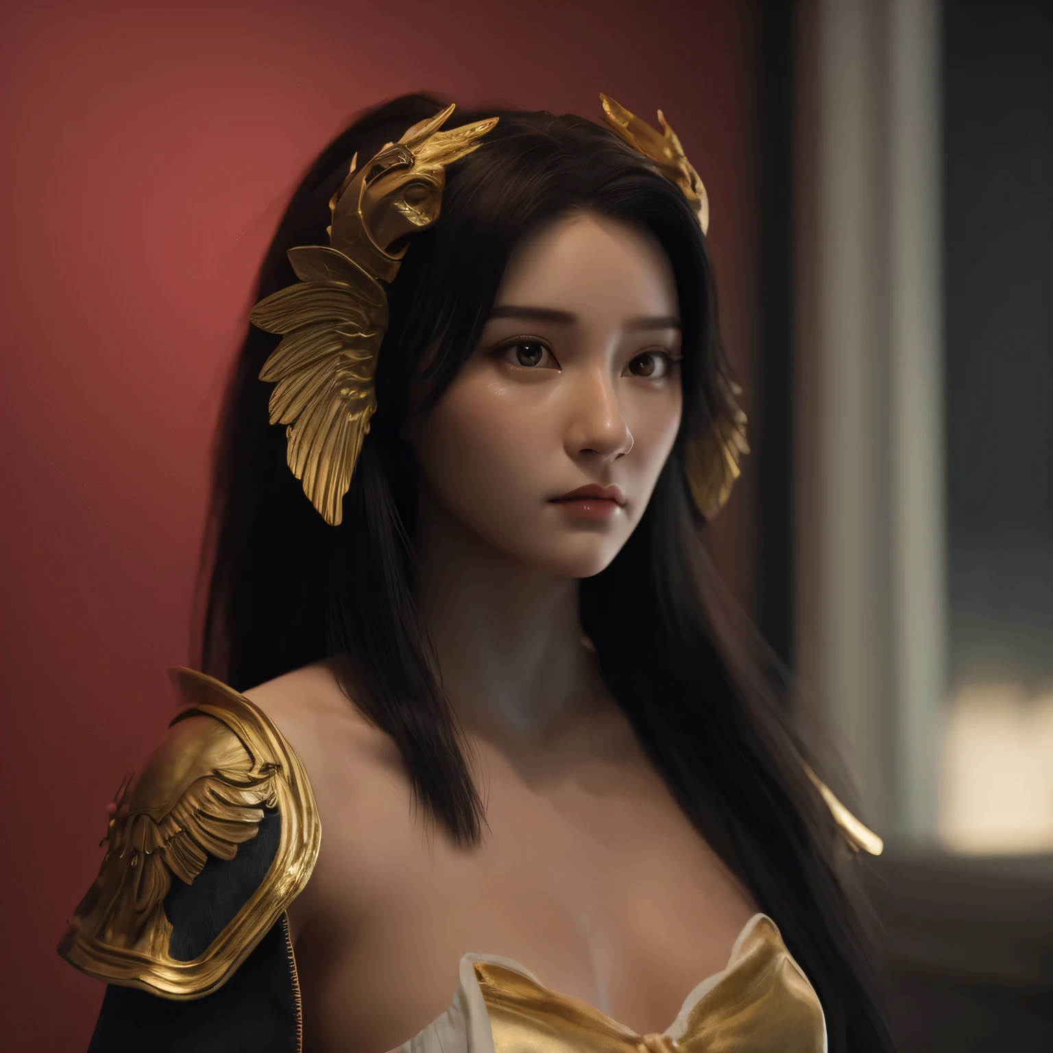 （（（a college student）））((Egg white skin))a close up of a gold skull with wings on it, hy per de tailed fantasy character, 3 d sculpture 8 k octane render, 3 d sculpture octane render 8 k, close-up portrait goddess skull, insanely detailed octane render, intricate artwork. octane render, unreal engine render + a goddess, octane render a es ethic, amazing octane render, fantasy character octane render,（（（crocodile）））(freckles:0.8)photo of a college student, in Desert Color Coarse Linen Pink,Desert Color Coarse Linen, (freckles:0.8) cute face, sci-fi, dystopian, detailed eyes, Hetero chro mi a eyes（（Side view））（Lunar soil）((Gold silk armor))(best quality,4k,8k,highres,masterpiece:1.2),ultra-detailed,(realistic,photorealistic,photo-realistic:1.37),portrait,painting,oil painting,a girl,beautiful long dark hair,stunning detailed eyes,gorgeous detailed lips,expressionless face,Lee Ji-eun portrays a super villain,but she has a serious expression,a lovely expression,a young fair-skinned angel,girl next door,innocent expression,highly dramatic,a sidelong glance,Ku Ji-yong,movie screenshot,pretty girl,innocent expression,outstanding,1girl,alone