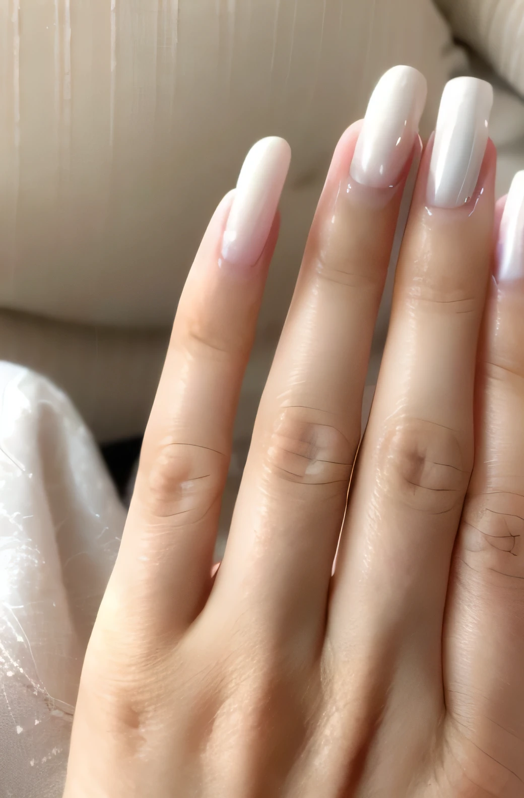 ((beautiful hand))，Certainly５Dita,clear nail,beautiful tny long fingers,draw thumb