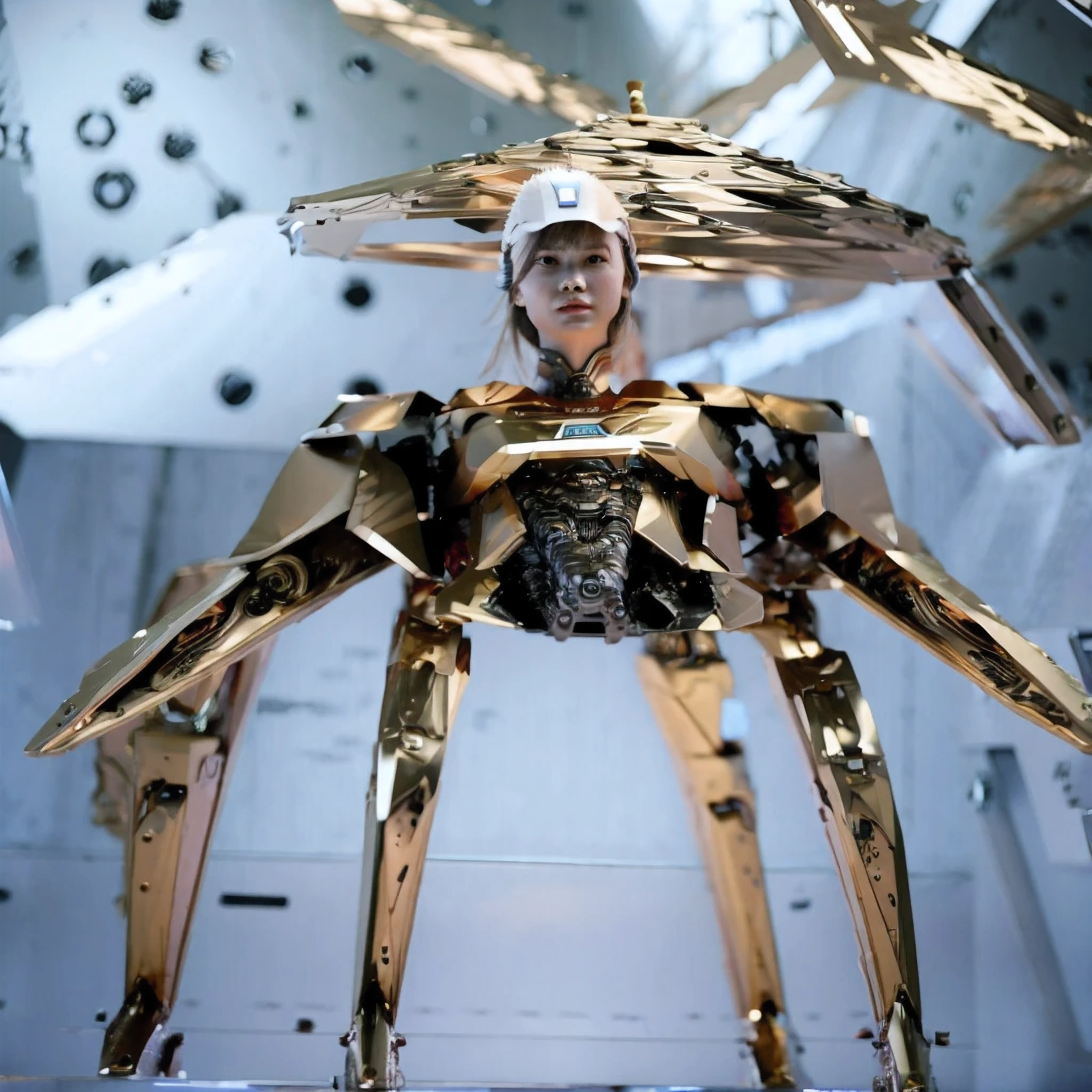 A futuristic robot