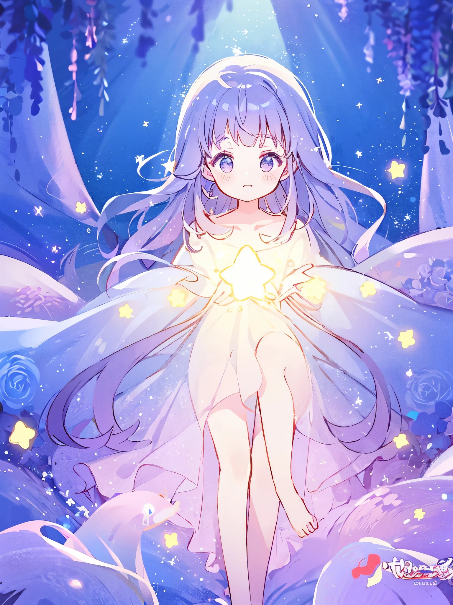 complex background, wishing star background, a woman wearing an ethereal mystical pink translucent dress that reflects the stars, perfume promo art, mystic, complex drawing, highly detailed, Covergirl brand, promo art, artistic rendition, ethereal, starry night, midjourney style