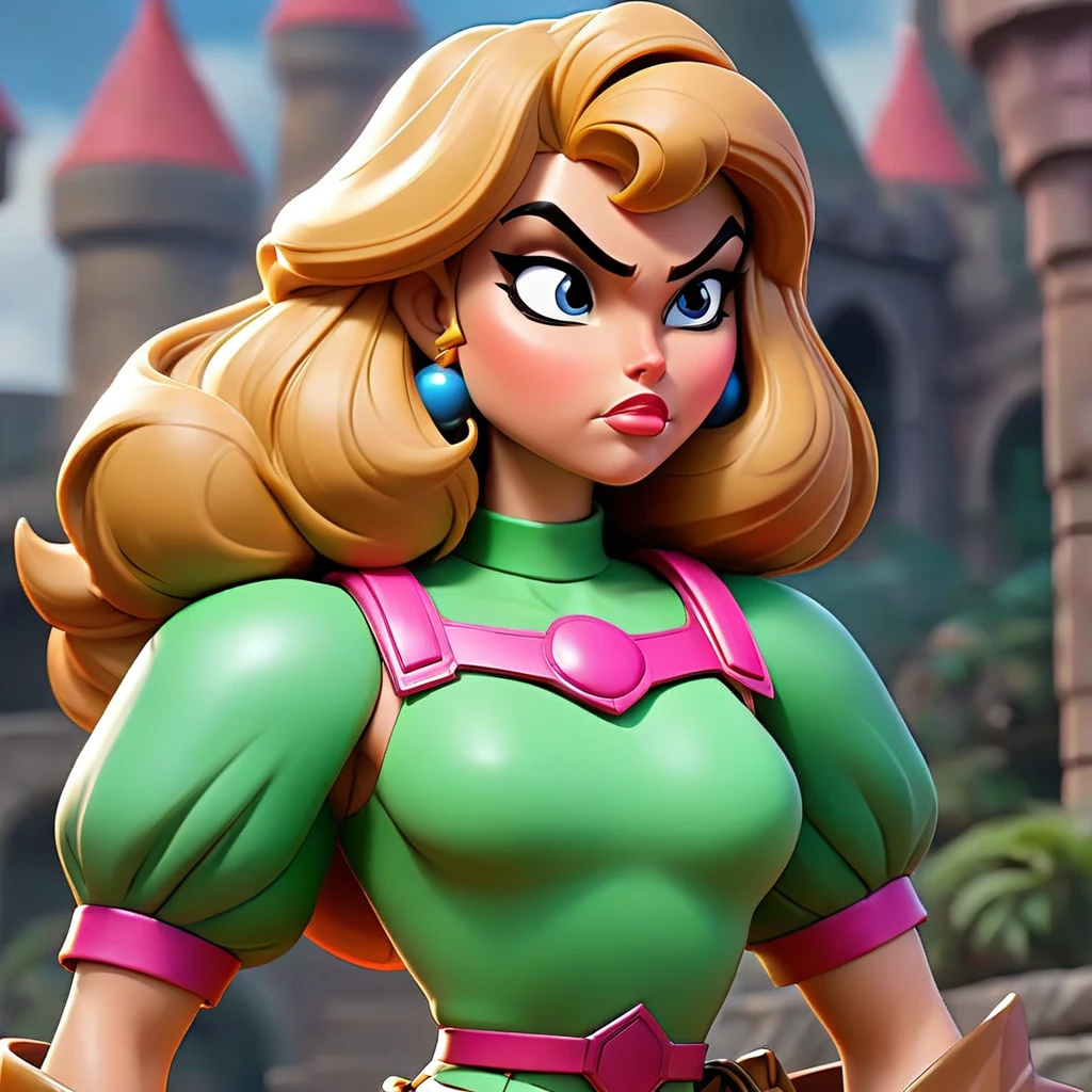 (Milana Aleksandrovna Vayntrub, age 25)  is a sexy villain in the He Man universe, she is leading an army of robots and monsters to assault Castle Grayskull