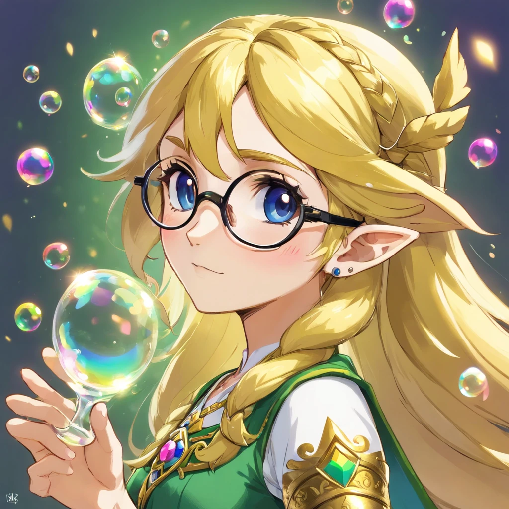 Ruler of Bubbles Glasses woman