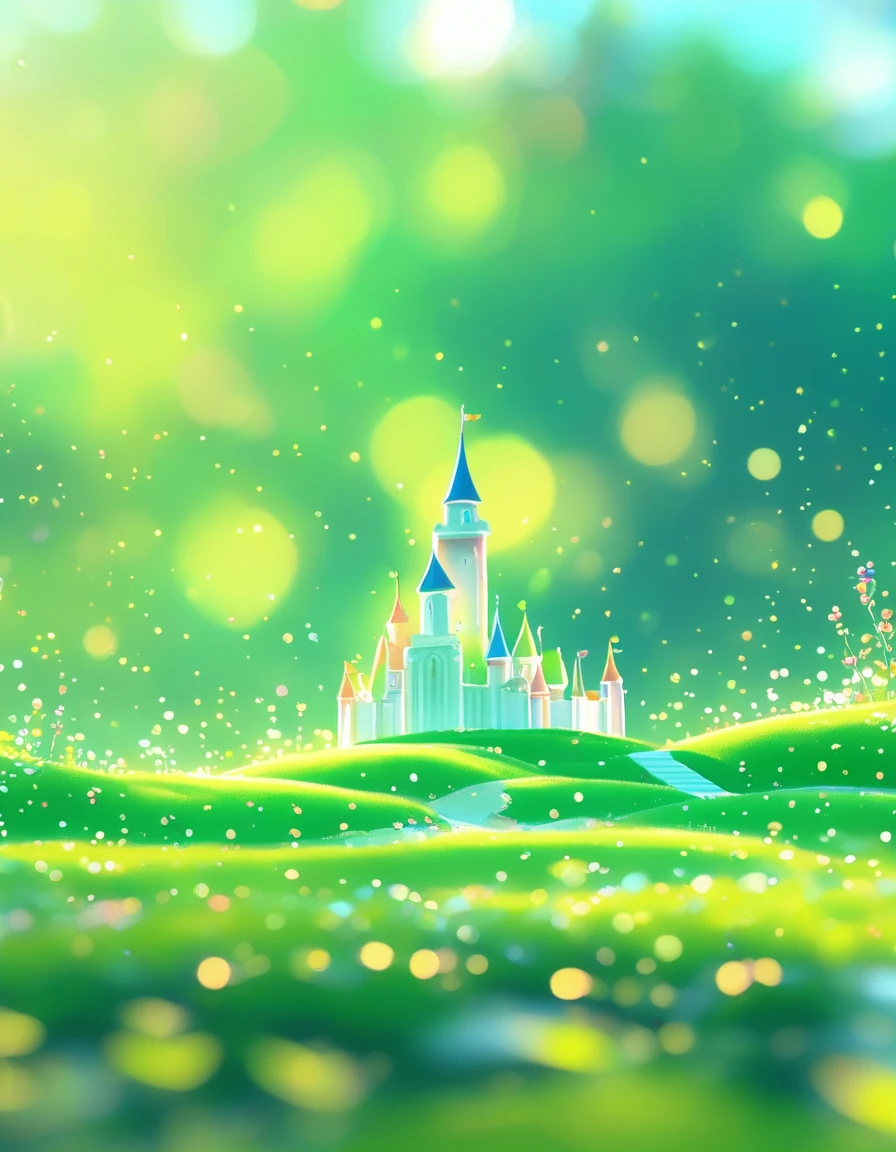 (masterpiece, best quality:1.2), Close up of a cartoon castle on a green background, Cute numbers艺术, Beautifully detailed digital art, 4k high definition illustration wallpaper, Cute numbers, Blurred dream picture, 4k hd wallpaper illustration, Cute 3d rendering, A beautiful artistic illustration, 2d illustration, 2d illustration, Blurred dreamy illustration, Epic Concept Art. Bokeh .Ultra wide angle（（best quality））， （（Intricate details））， （（Surrealism））（8k）
