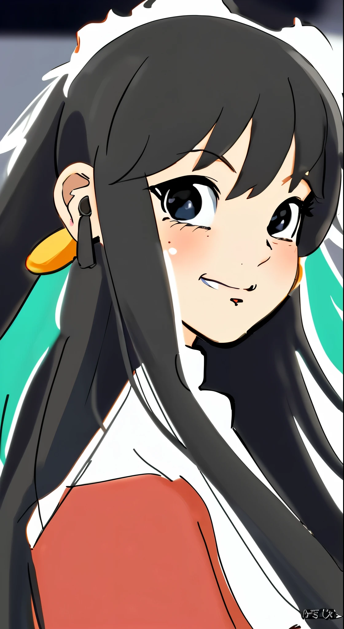 masterpiece, highest quality, {highest quality}, {{masterpiece}}, {High resolution}, concentrated, Anime Style, Woman cartoon closeup, Girl Design, Portraiture, Gisha, Anime Images, Long Hair, Black Hair, Straight eyes, Hair covering the ears, Sophisticated and powerful appearance, exotic, expensive, freckles, Hilarious, Classic attire, colorful, color