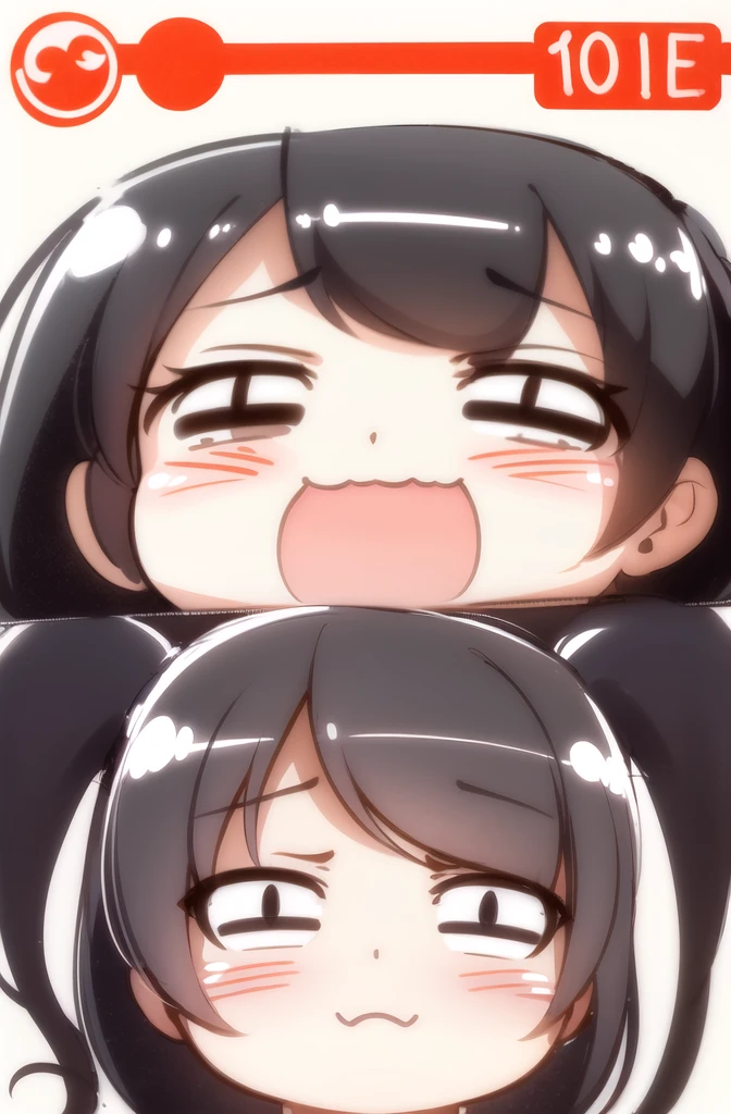 sucking dick, blowjob, 1 girl, open mouth, saliva, drooling, wet, cum on mouth, cum on tongue, cum on face, big boobs, big ass, big thighs, blush, crossed-eyes, front view, looking at the viewer, milf, ahegao, rolling eyes, tongue, Komi shouko