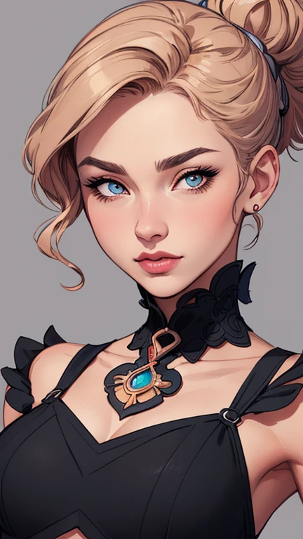 Female character in cartoon style Digital art style illustration Cartoon image of a woman .Ilustra??o estilo desenho animado, estilo de arte dos desenhos animados, Ella Purnel lestilo Cartoon style digital illustration artgerm style cartoon art style, digital illustration style, design de personagens altamente detalhado, arte digital detalhada coragem, Forest fan art, Design de personagens de retrato, beautiful digital illustration, retrato de alta qualidade, Arte em quadrinhos, mulher jovem cabelo com transas lindas . Beautiful lined eyes Medium large bust and wonderful sexy clothes. image expression of sexual desire from the waist to the illustration Ella Purnellstyle Cartoon style digital illustration artgerm style