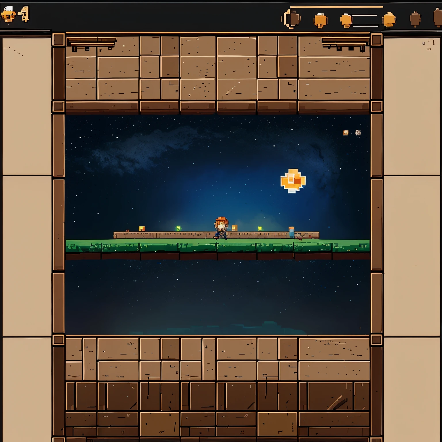 Crear una sprite sheet asset de un laboratorio 2D pixel art 16x16 para armar un escenario en un videojuego de tipo meteoidvania