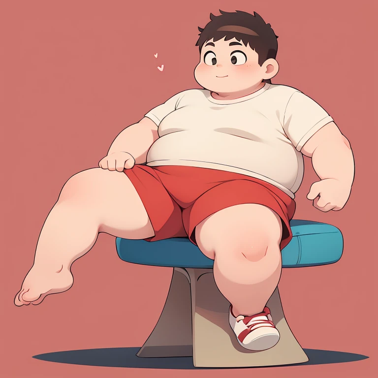 Fat, Chubby belly, Flabby obese, Man, O-Legs, M-Legs, Bare Legs,