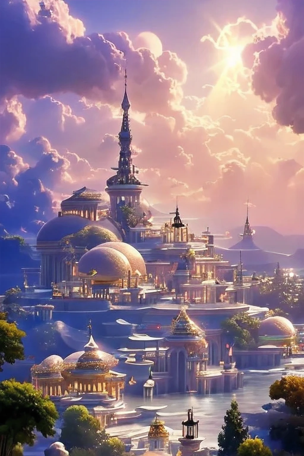 A heavenly dream castle, surrounded by clouds and a halo of light, a tremendously beautiful, majestic, dazzling sight,Cloud World, angels flying around, majestic gates and pillars, the sun and moon and stars, in heaven,
masterpiece, best quality, ultra-detailed,
Sidon, Sidon style
(photorealistic), an extremely delicate and beautiful, depth of field, film grain, professional lighting,
photon mapping, radiosity, physically-based rendering,