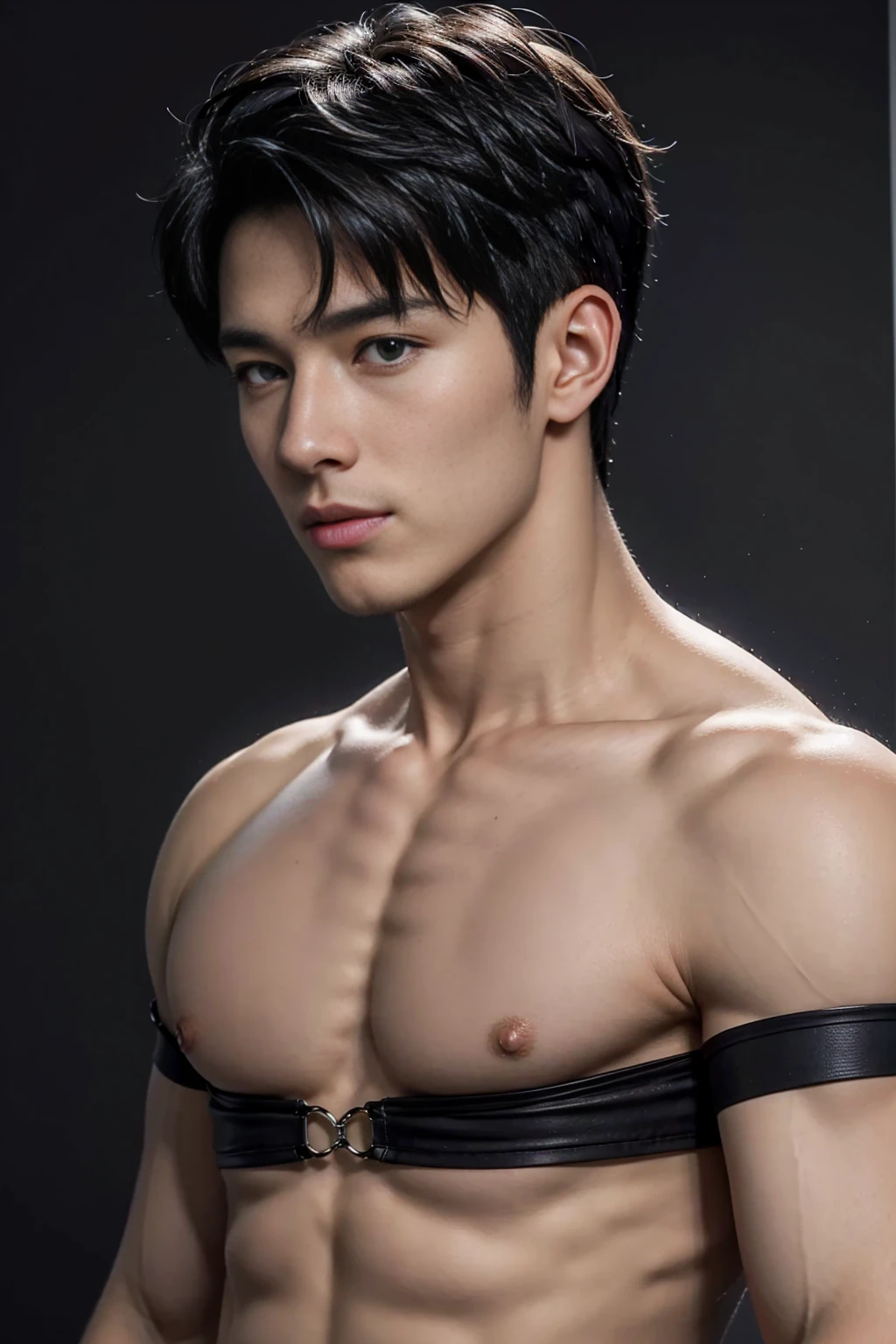 (8k, original photo, best quality),actual,2 handsome guys，front，Intricate details，Extremely detailed的眼睛和睫毛男性,Masculinity,Night Sky,Soft Light,Movie Lighting,portrait,close up,Affectionately，Exposing the pectoral muscle,黑blue eyes白人恋男模特的照片, blue eyes, Standing in front of gray background, kinetic, 22 years old, tilt, beefy, short hair, Digital SLR Camera, Super quality, Fuji XT3, Crystal clear, 8K Ultra HD, High Detail, Hyper-realism, she, pubic hair, ((actual skin), ((Pores)), ((High Detail皮肤)), Volumetric Light, groin, Far,Sexy Lingerie,A top-down view, Complex 3D Visualization, High Detail, 1 handsome young man (National Foundation) Looking at the audience (Pure face_at 1:0.6), 18 years old, pure, Real human skin , (Bare chest), muscle, vivid details, hyperactual, Beautiful background (middle Ages: 1,2), Octane Rendering, 8k, best quality, masterpiece, Extremely detailed, image, Unity, wallpaper (actual, photoactual: 1.37), Astonishing, Fine details, masterpiece, best quality, official art, Extremely detailed CG Unity 8k wallpaper,