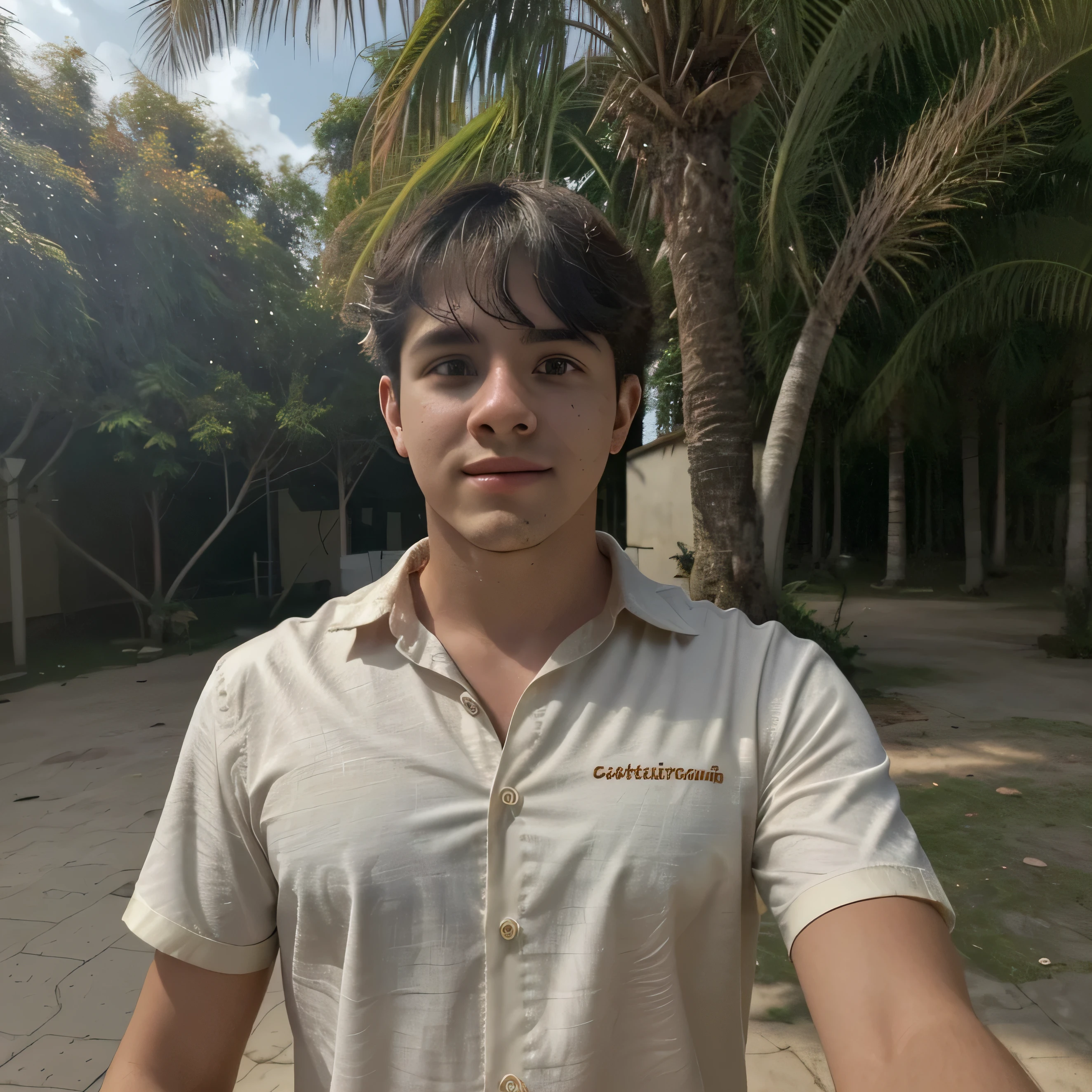 Male around 20 years old, Cabello blanco natural, Camisa, VELLO, USAR SOLO UNA TOALLA ALREDEDOR DE LA CINTURA, Esvelto, Luz de velas en un ambiente claro,, tiro realista, Camisa estampada, tiro realista, Camisa, selfie day background