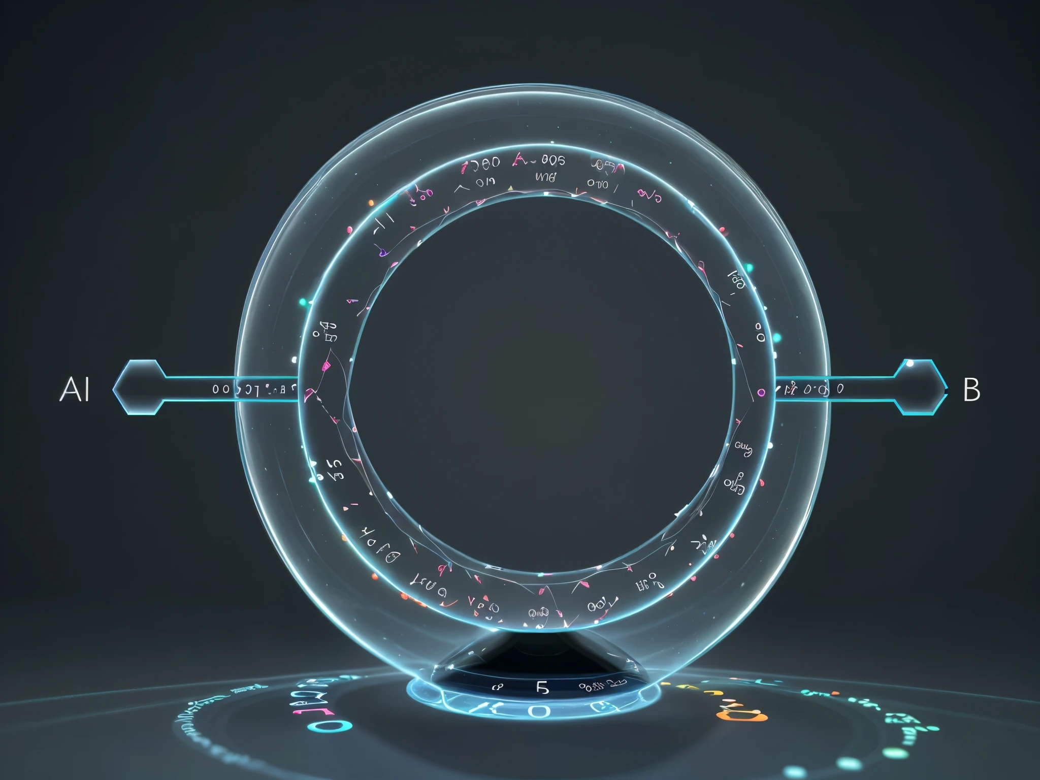 generates an image that represents quantum numbers in chemistry